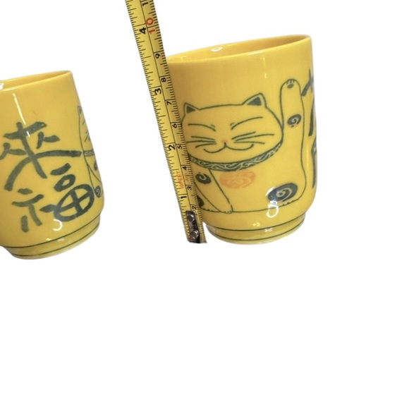 Yellow Made in Japan Ceramic Mugs - Picture 5 of 6
